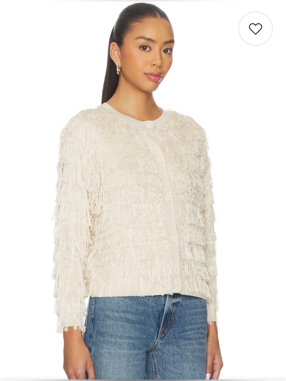 NWT The Great. Fringe Cardigan